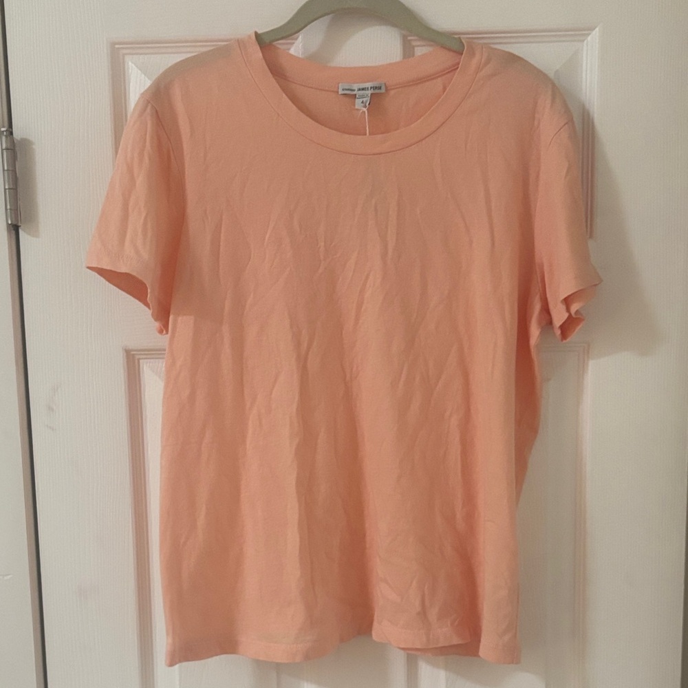 James Perse Peach Short Sleeve Tee